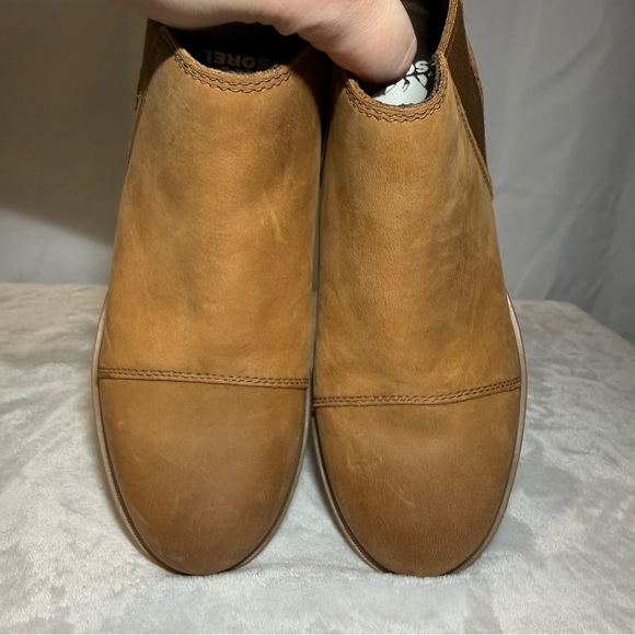 Sorel Evie II Chelsea Boots Camel Suede Women’s 7 NL5020-243 - Picture 5 of 8